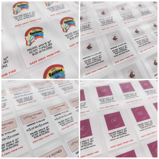 Care label transfers- with logo - A3 sheet