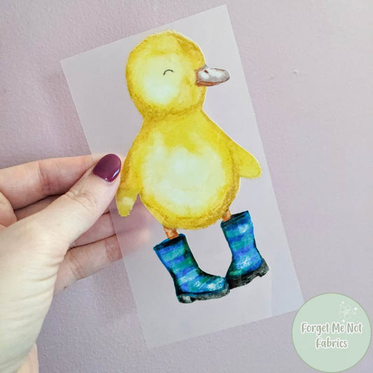 Duckling in welly boots- transfer