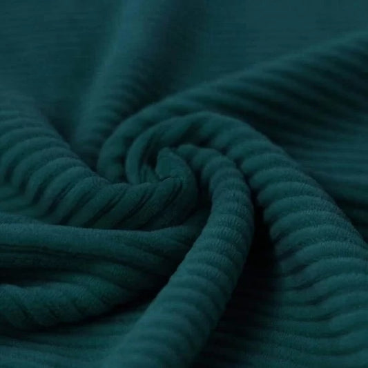 Dark Green - Big Knitted Corduroy Jersey