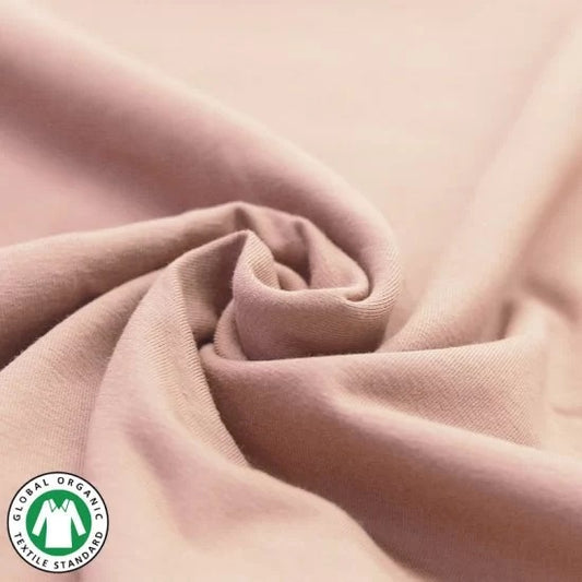 Solid Organic Jersey - Nude Pink