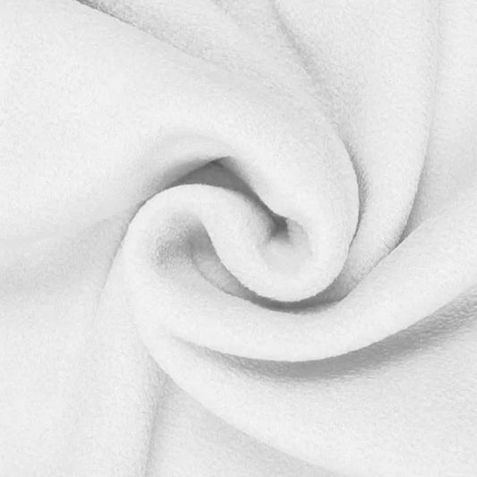 Polar Fleece Fabric - White