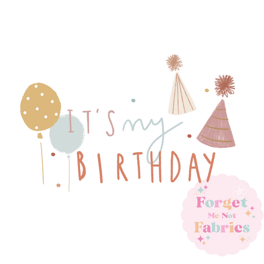 Its my Birthday- yelow Balloon- Transfer