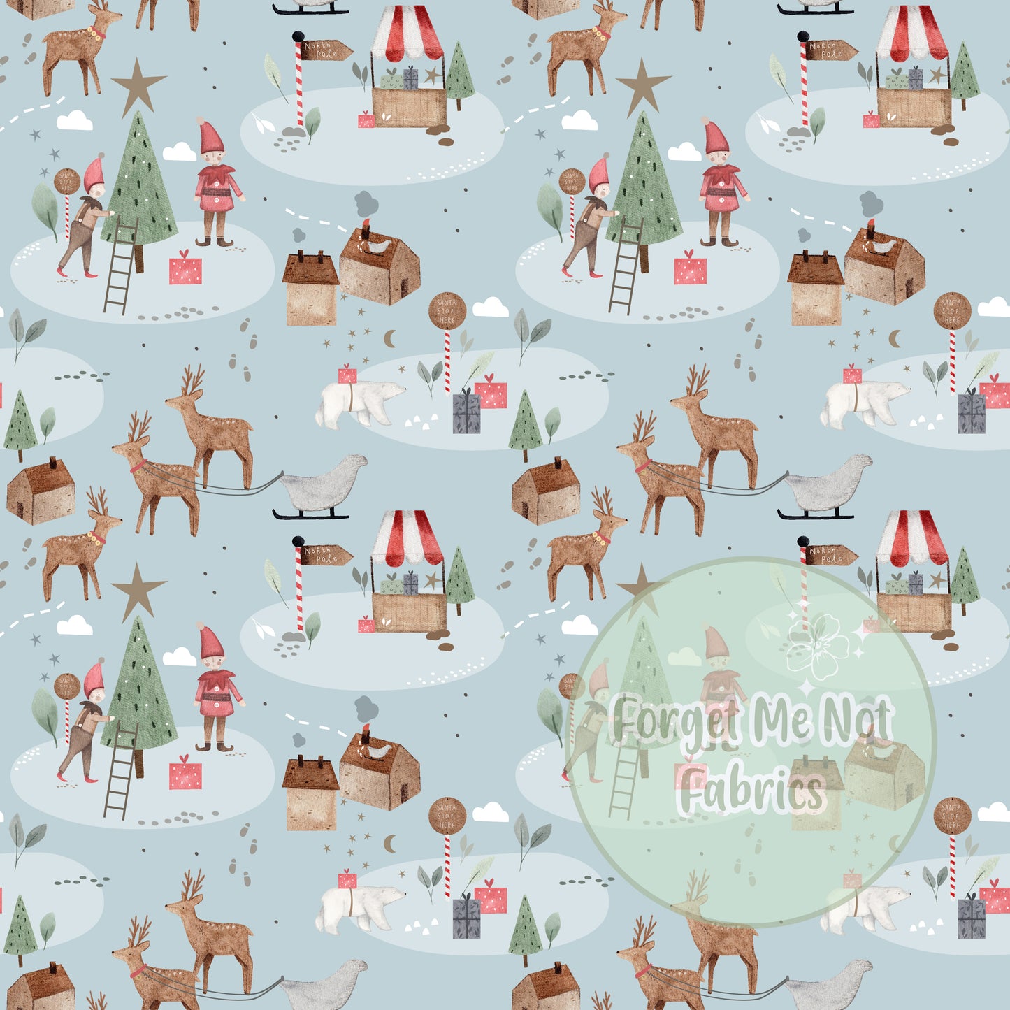 North Pole - Sky - French Terry